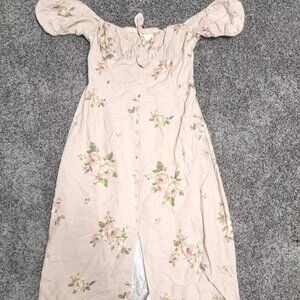 Women's Altar'd State Floral Long Maxi Length Dress Size L LARGE NWT Gorgeous!